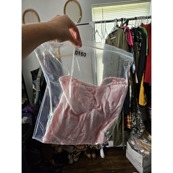 Solid & Striped The Willow Linen-Blend Midi Dress Women's Small Checker Sundress - Picture 9 of 9